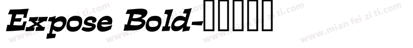 Expose Bold字体转换
